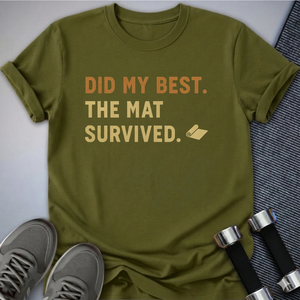 Printify T-Shirt Olive / S Did My Best T-Shirt
