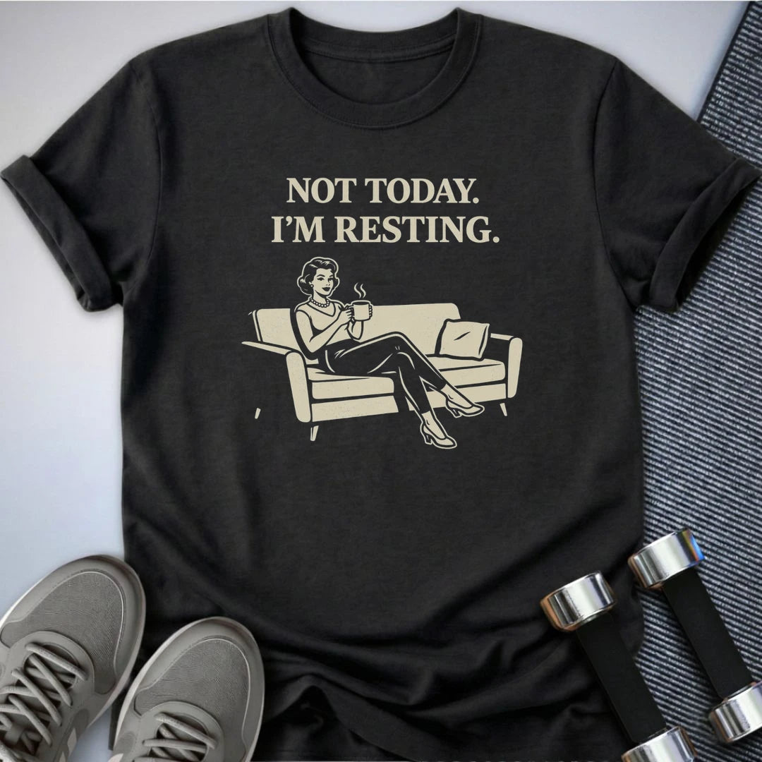 Printify T-Shirt Dark Grey Heather / S I'm Resting T-Shirt