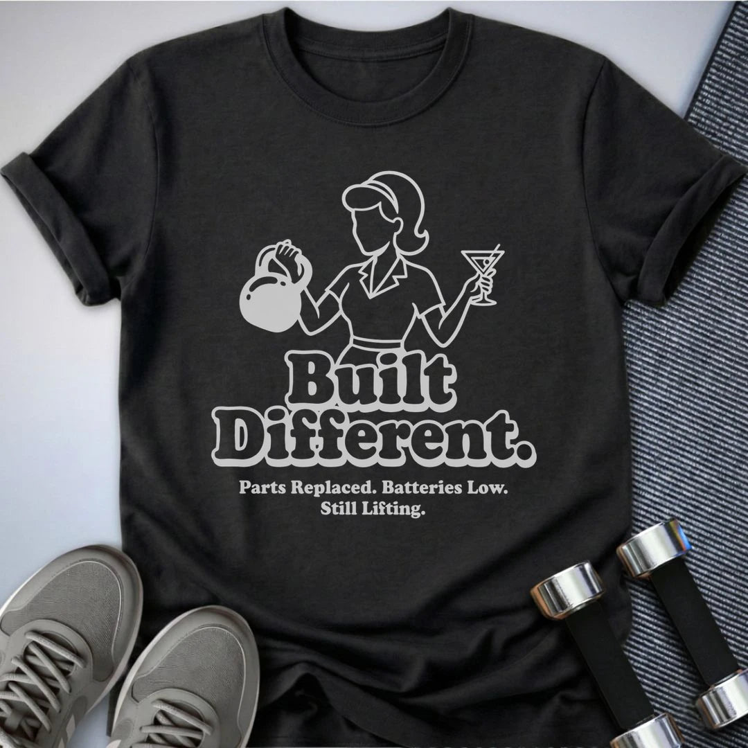 Printify T-Shirt Dark Grey Heather / S Built Different Classic T-Shirt