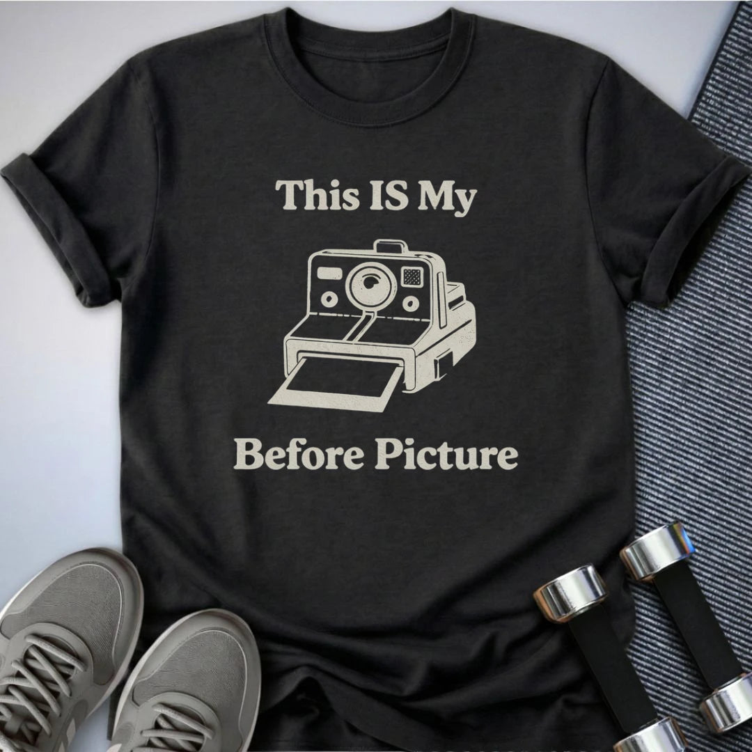 Printify T-Shirt Dark Grey Heather / S My Before Picture T-Shirt