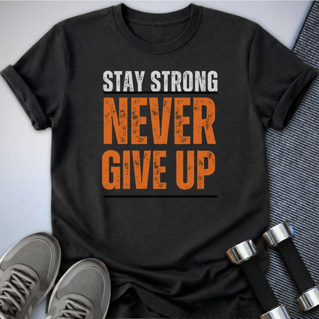 Printify T-Shirt Dark Grey Heather / S Stay Strong T-Shirt