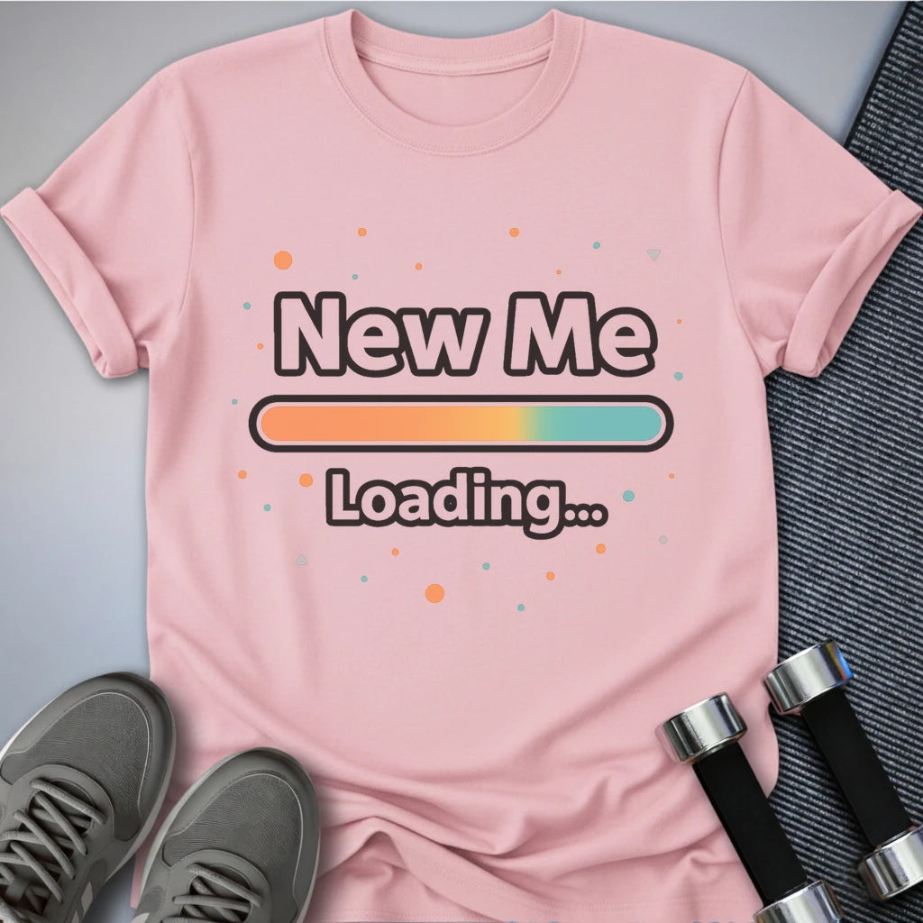 Printify T-Shirt Pink / S New Me Loading T-Shirt