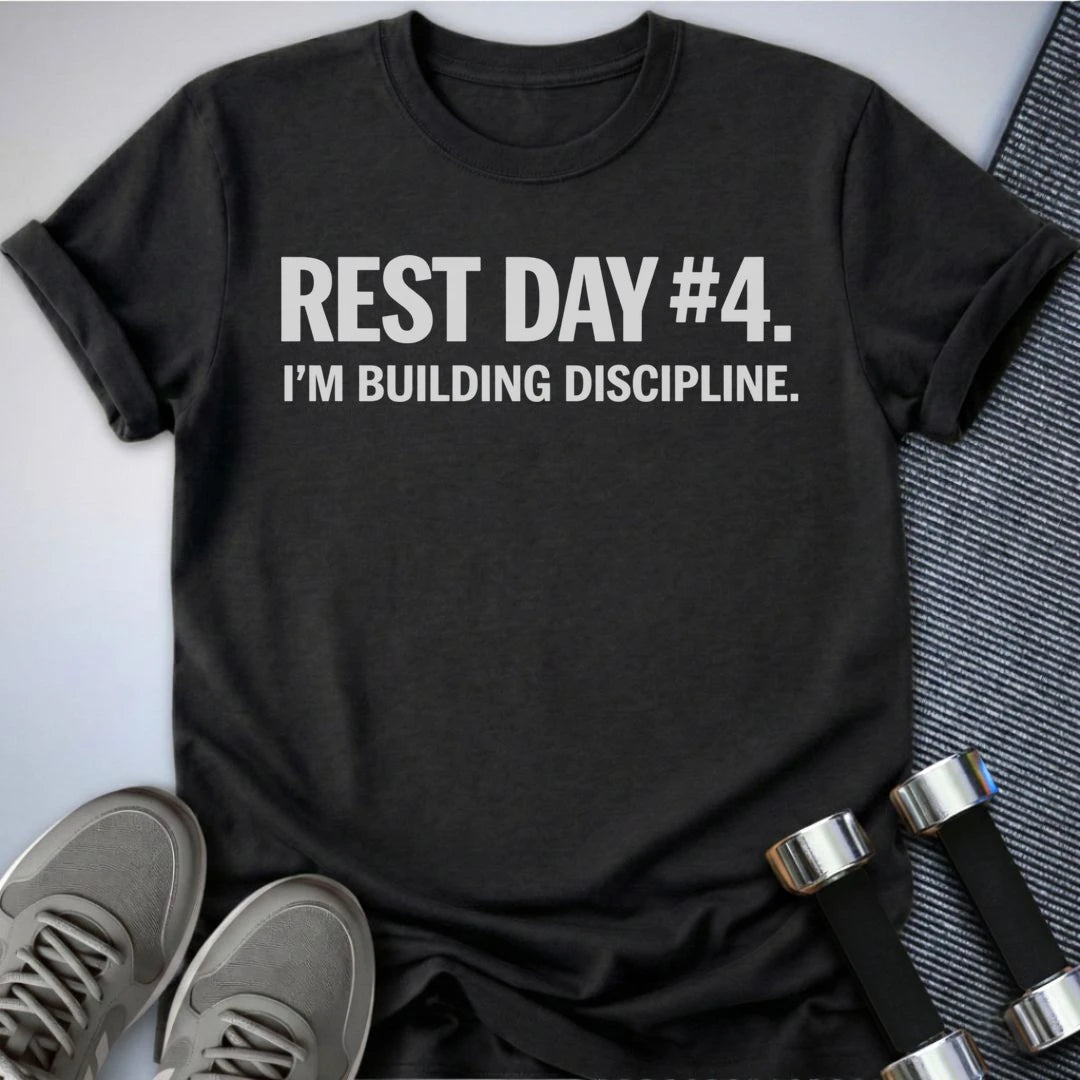 Printify T-Shirt S / Dark Grey Heather Building Discipline T-Shirt