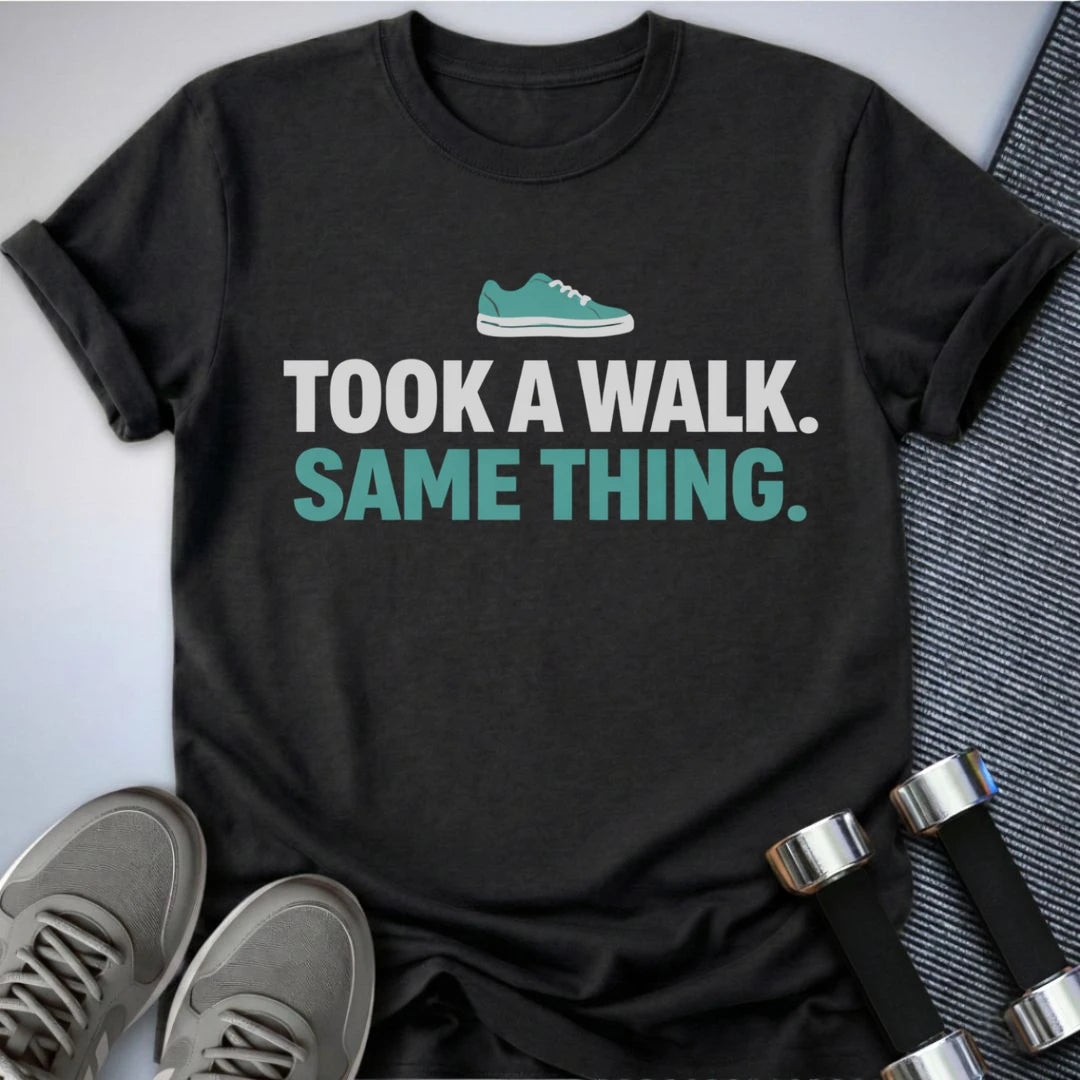 Printify T-Shirt Dark Grey Heather / S Took A Walk T-Shirt