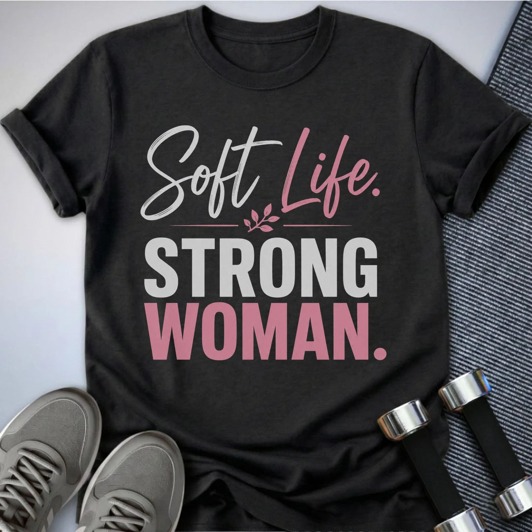 Printify T-Shirt S / Dark Grey Heather Soft Life T-Shirt