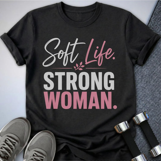 Printify T-Shirt S / Dark Grey Heather Soft Life T-Shirt