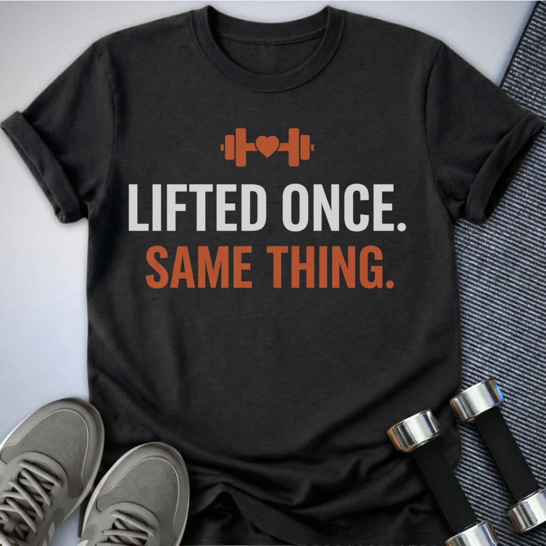 Printify T-Shirt Dark Grey Heather / S Lifted Once T-Shirt