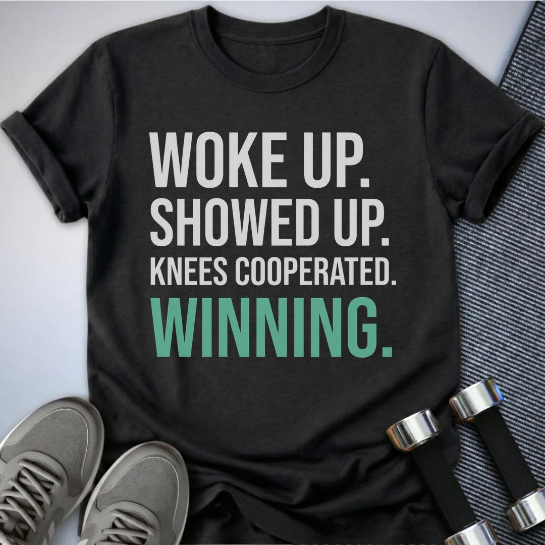 Printify T-Shirt S / Dark Grey Heather Knees Cooperated T-Shirt
