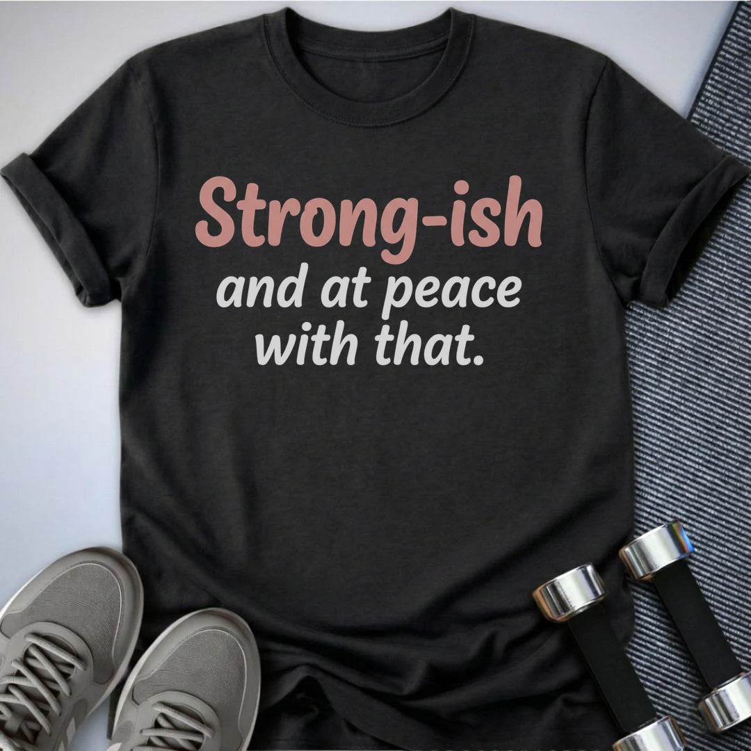 Printify T-Shirt S / Dark Grey Heather Strong-ish Peace T-Shirt