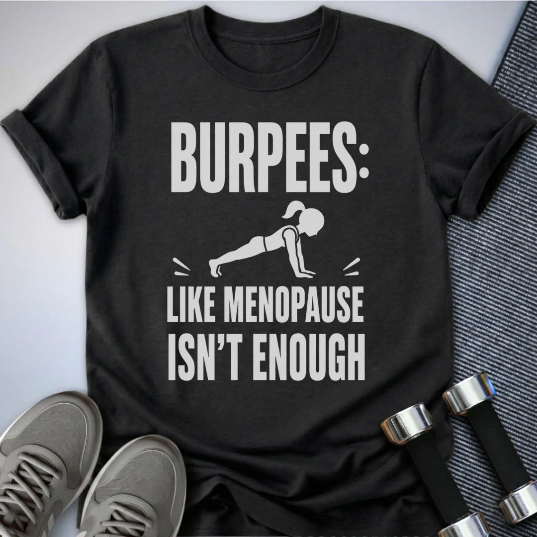 Printify T-Shirt S / Dark Grey Heather Burpees Regret T-Shirt