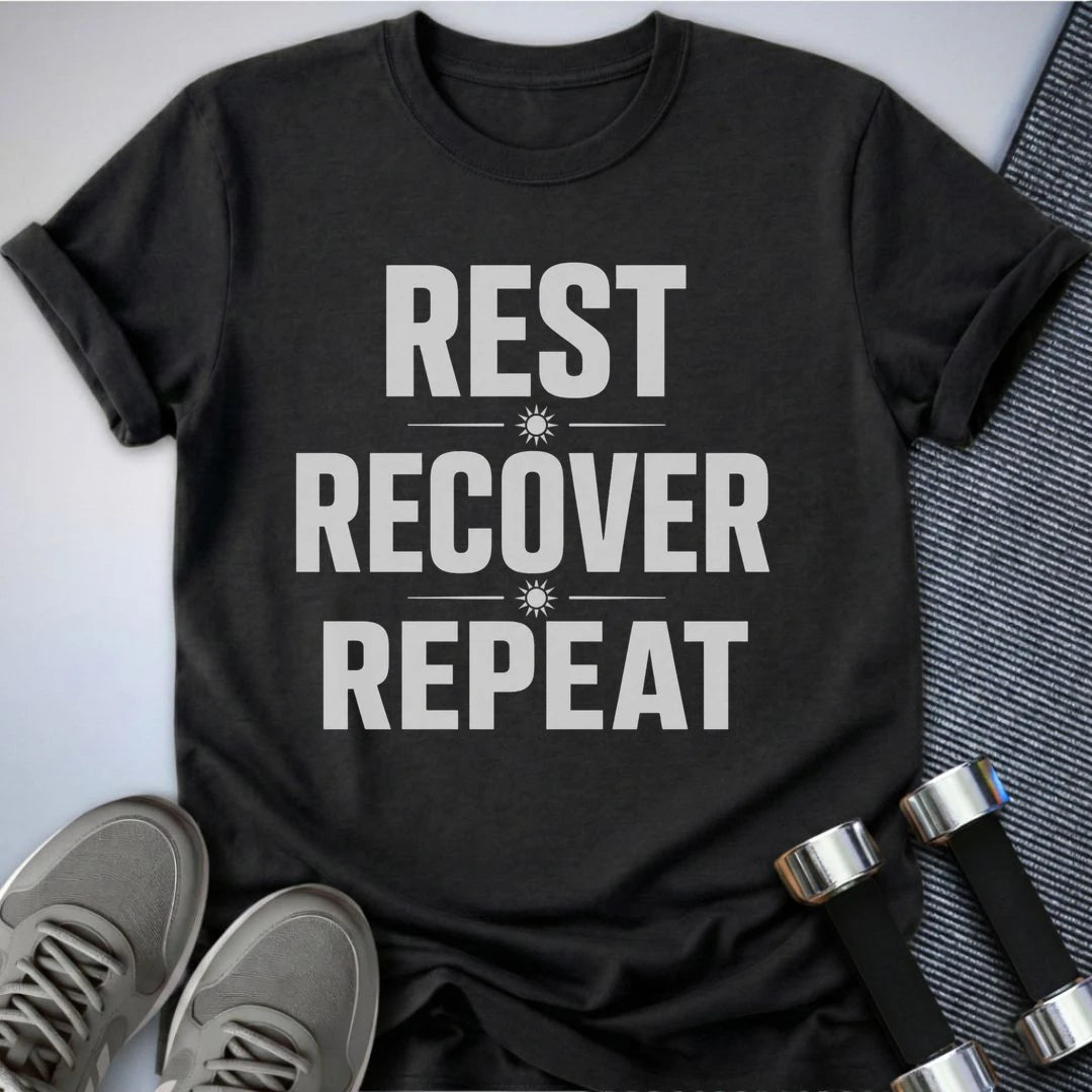 Printify T-Shirt XS / Dark Grey Heather Recover & Repeat T-Shirt