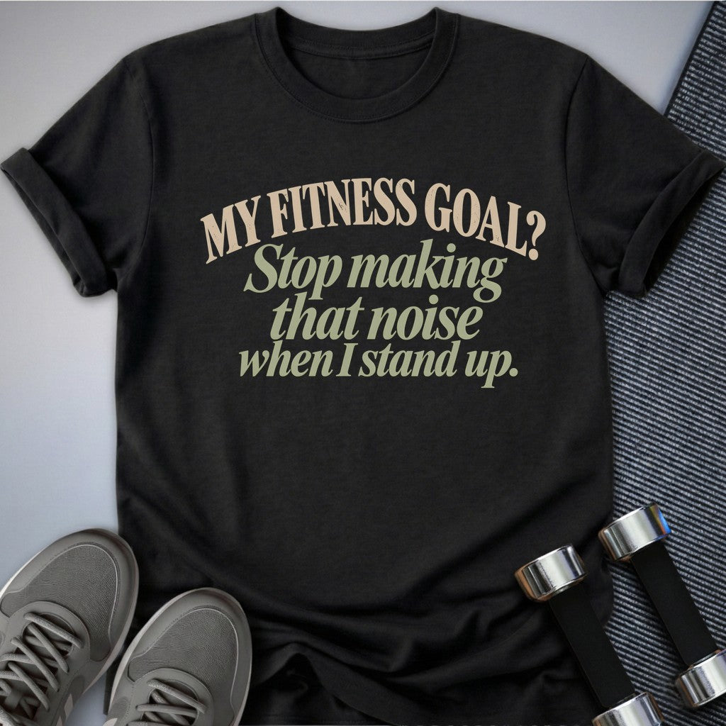 Printify T-Shirt Dark Grey Heather / S Fitness Goal Humor T-Shirt