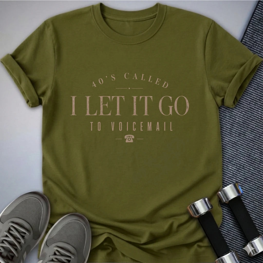 Printify T-Shirt S / Olive 40's Voicemail T-Shirt