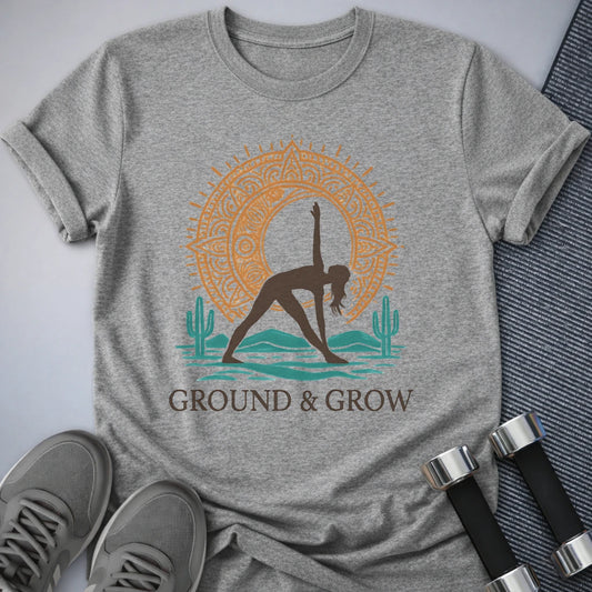 Printify T-Shirt Athletic Heather / S Ground & Grow T-Shirt