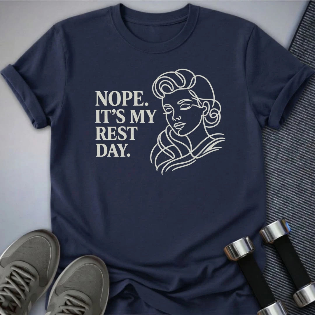 Printify T-Shirt Navy / S My Rest Day T-Shirt