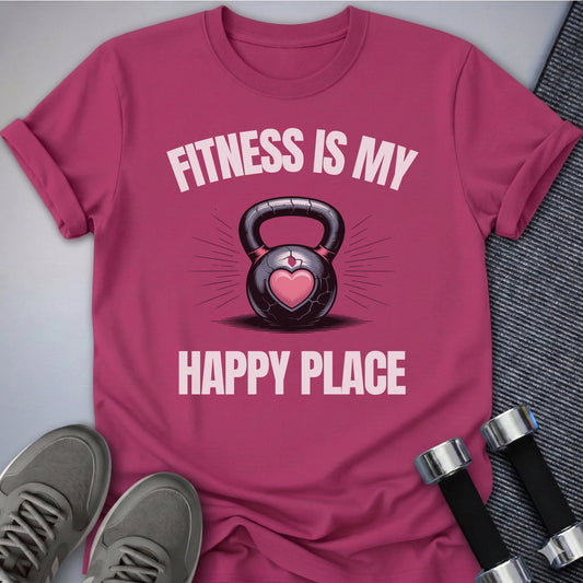 Printify T-Shirt Berry / S Happy Place T-Shirt