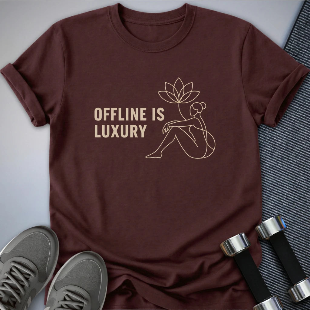 Printify T-Shirt Maroon / S New Offline Luxury T-Shirt