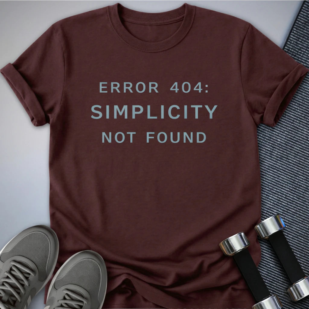 Printify T-Shirt Maroon / S Complicated Workout T-Shirt