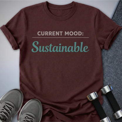 Printify T-Shirt Maroon / S Sustainable T-Shirt