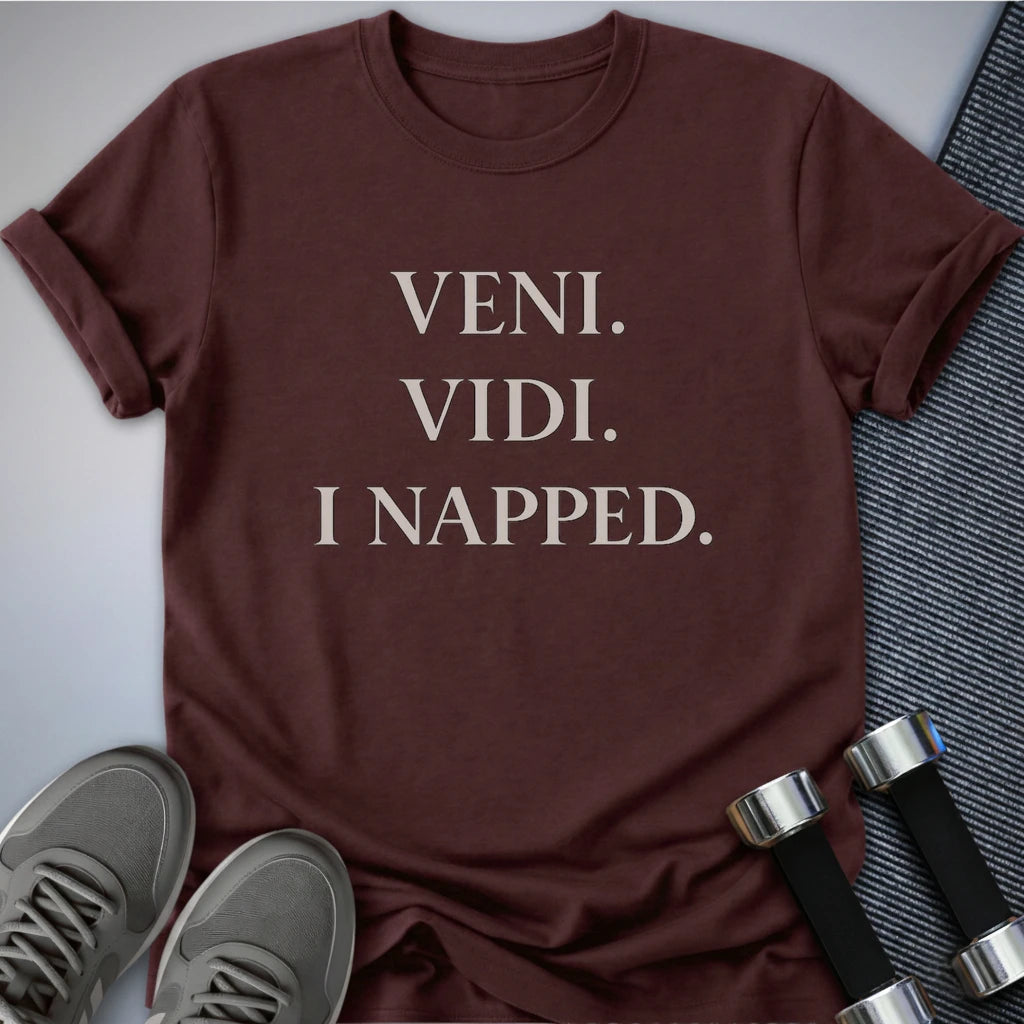 Printify T-Shirt Maroon / S I Napped T-Shirt