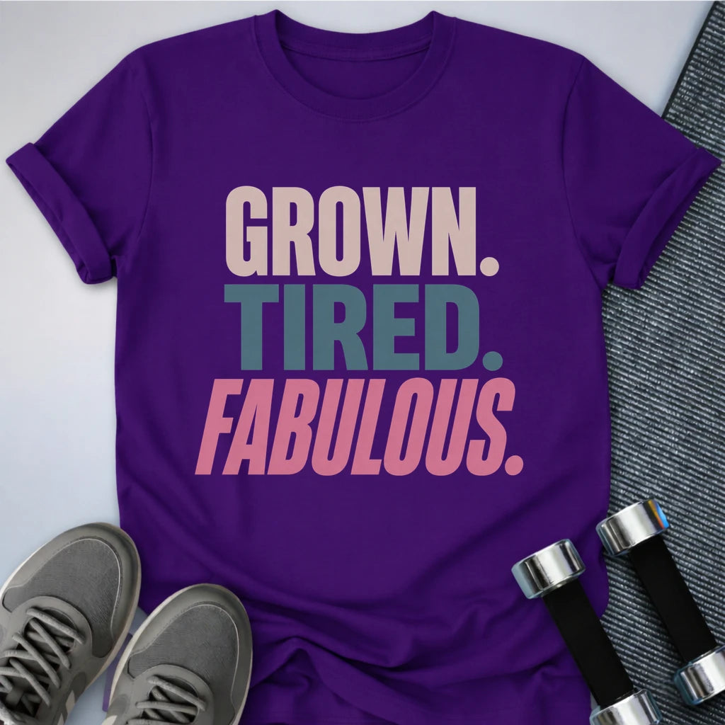 Printify T-Shirt S / Team Purple Grown & Fabulous T-Shirt