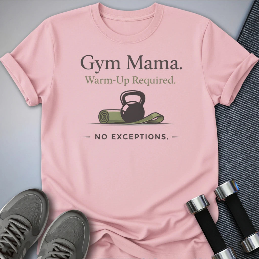 Printify T-Shirt Pink / S Gym Mama T-Shirt