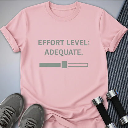 Printify T-Shirt Pink / S Just Adequate T-Shirt