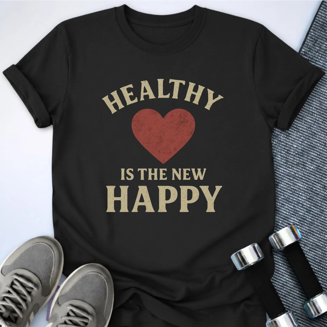 Printify T-Shirt Black / S Healthy Girl T-Shirt