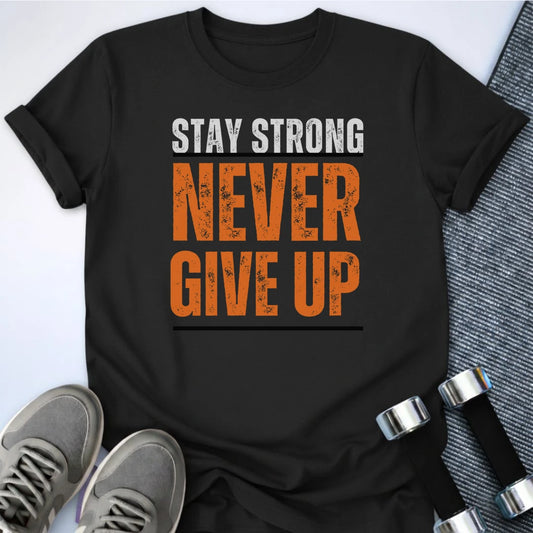 Printify T-Shirt Black / S Stay Strong T-Shirt