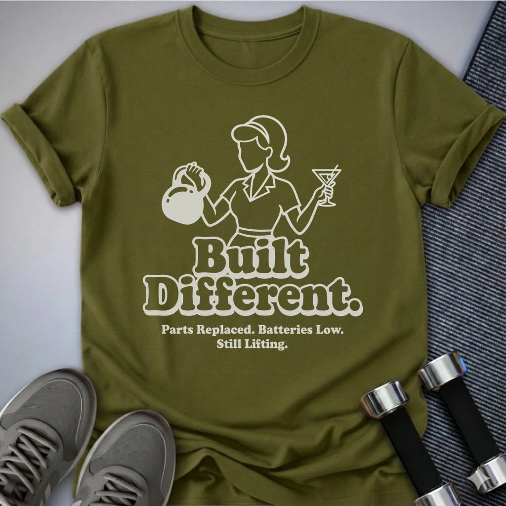 Printify T-Shirt Olive / S Built Different Classic T-Shirt