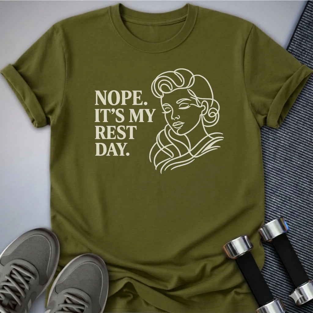 Printify T-Shirt Olive / S My Rest Day T-Shirt