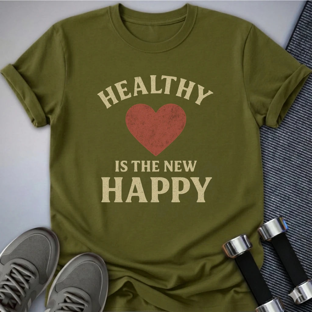 Printify T-Shirt Olive / S Healthy Girl T-Shirt