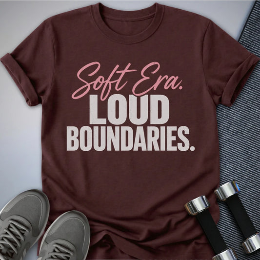 Printify T-Shirt S / Maroon Loud Boundaries T-Shirt