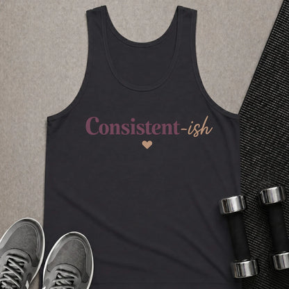 Printify Tank Top XS / Dark Grey Consistent-ish - Tank Top