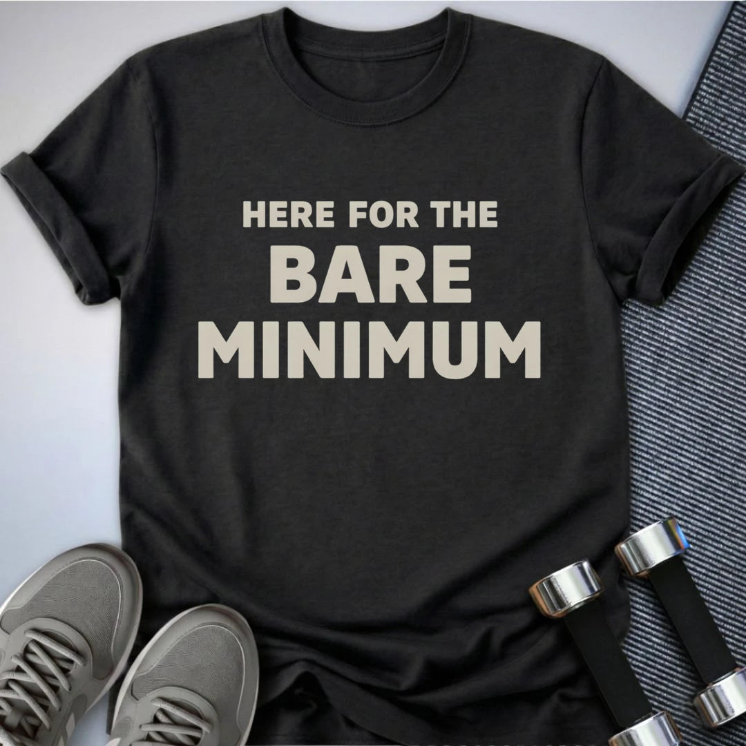 Printify T-Shirt Dark Grey Heather / S The Bare Minimum T-Shirt
