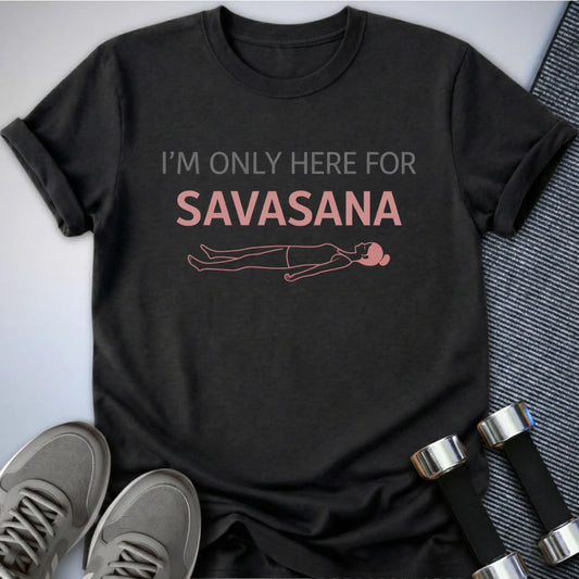 Printify T-Shirt Dark Grey Heather / S Savasana T-Shirt