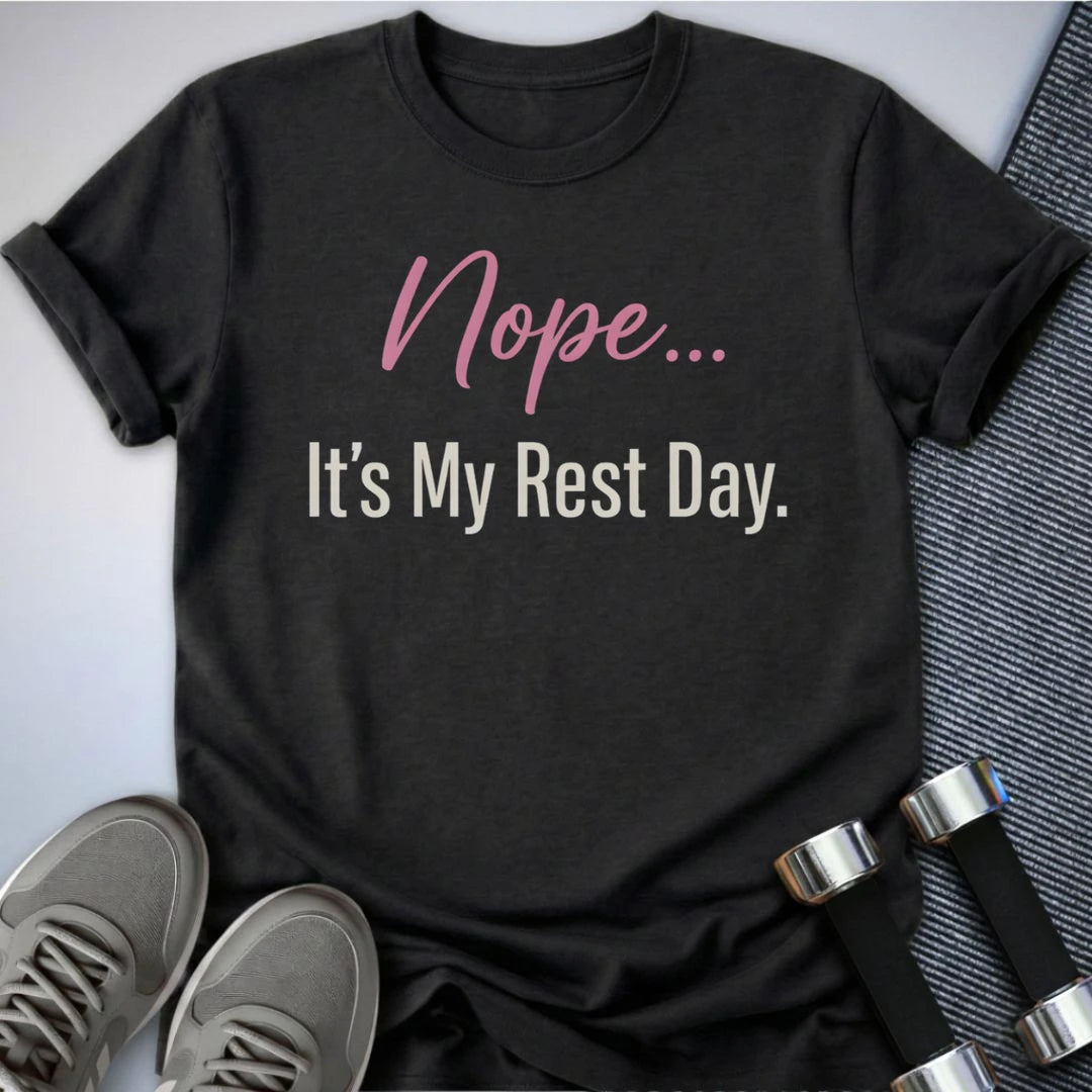 Printify T-Shirt Dark Grey Heather / S Its Rest Day T-Shirt