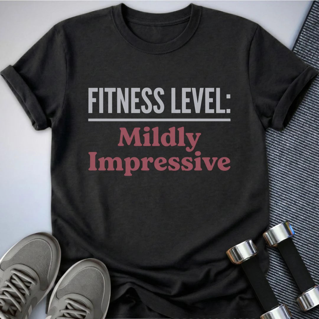 Printify T-Shirt Dark Grey Heather / S Mildly Impressive  T-Shirt