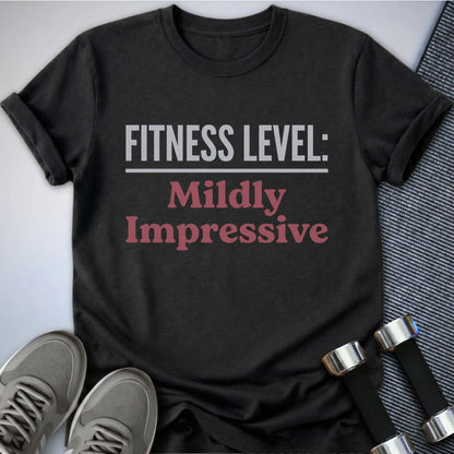 Printify T-Shirt Dark Grey Heather / S Mildly Impressive  T-Shirt