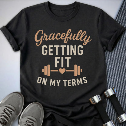 Printify T-Shirt Dark Grey Heather / S Gracefully Fit T-Shirt