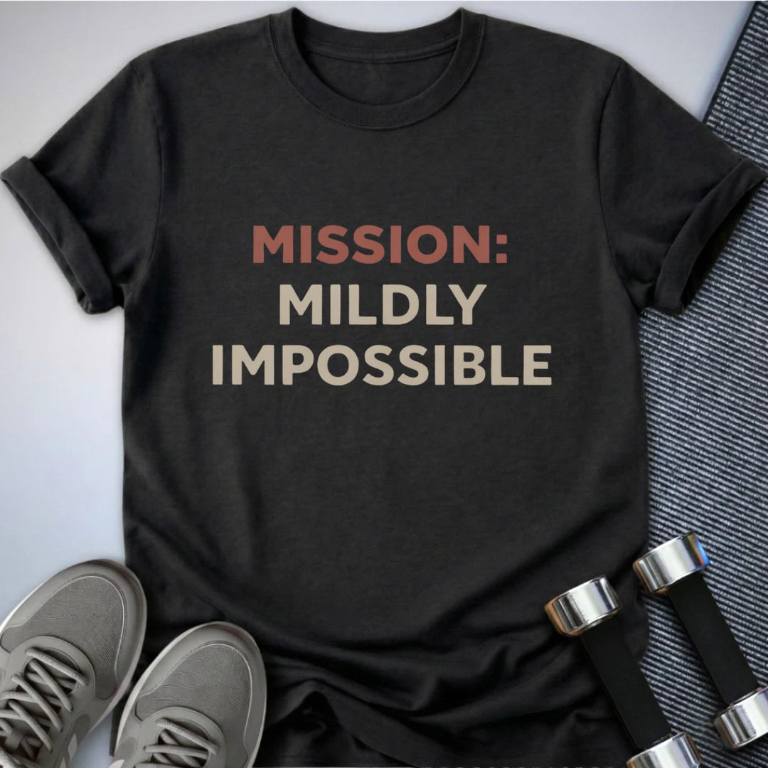 Printify T-Shirt Dark Grey Heather / S Mildly Impossible T-Shirt