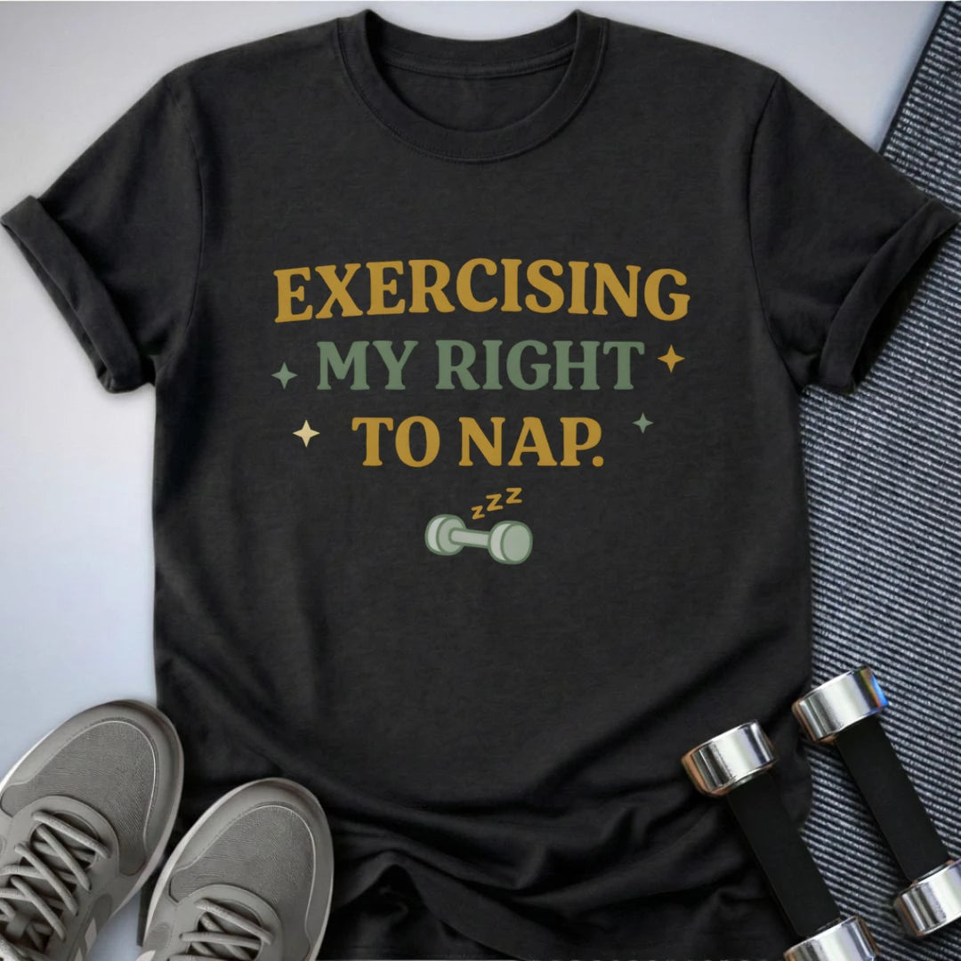 Printify T-Shirt Dark Grey Heather / S Power Nap Mode T-Shirt