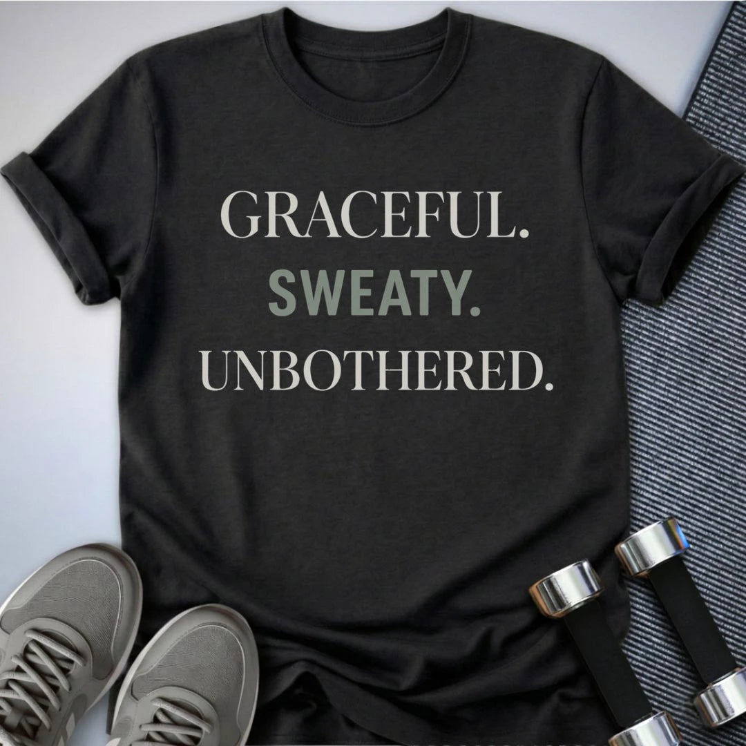 Printify T-Shirt Dark Grey Heather / S Gracefully Unbothered T-Shirt