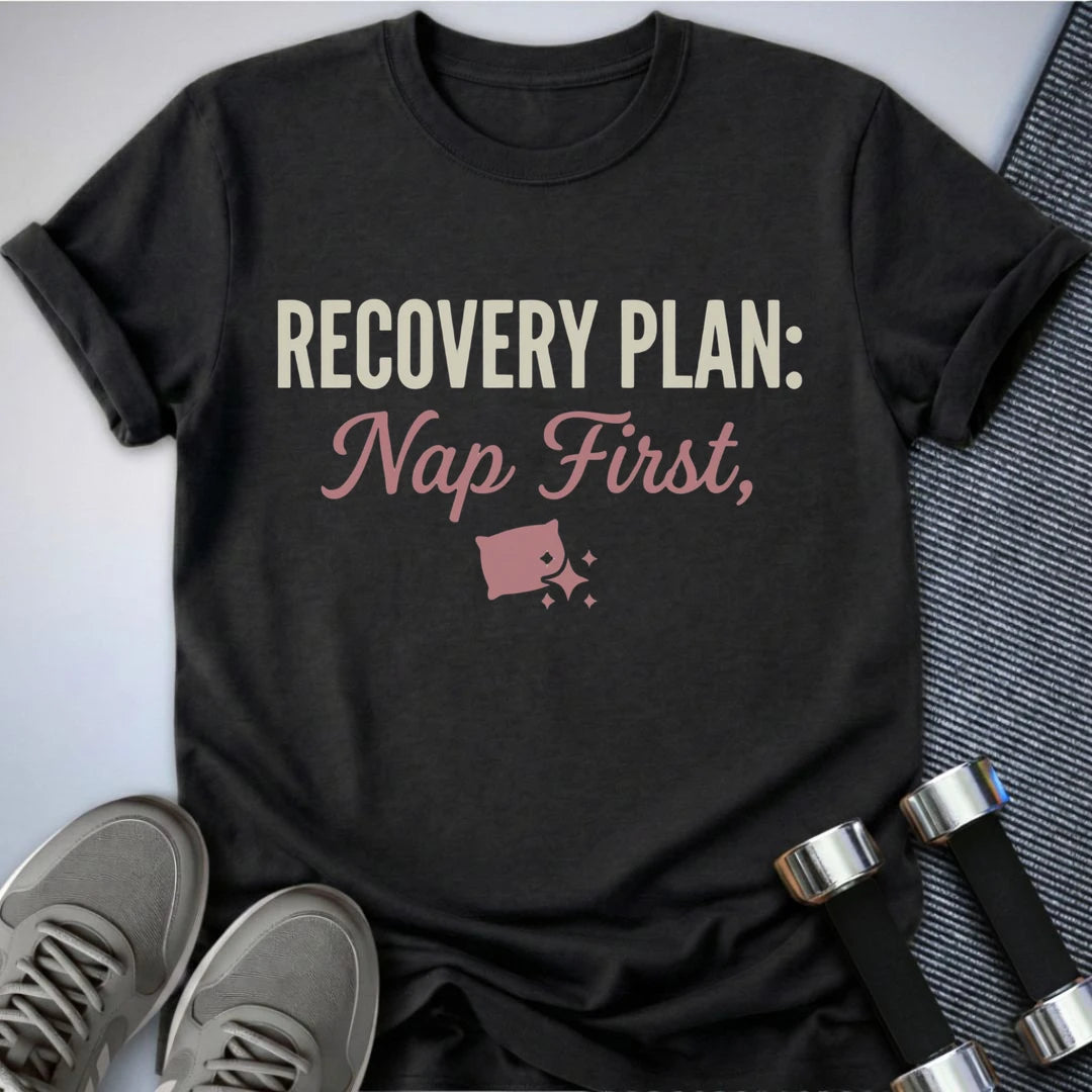 Printify T-Shirt Dark Grey Heather / S Recovery Plan T-Shirt