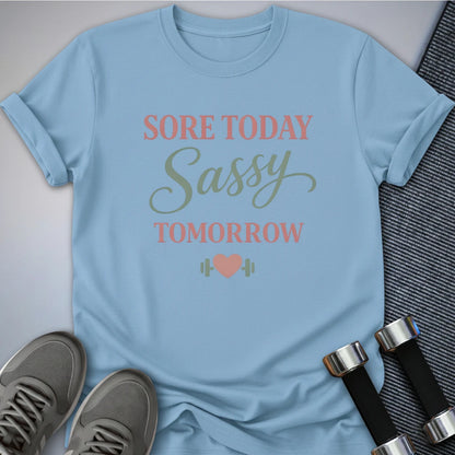 Printify T-Shirt Baby Blue / S Sore But Sassy T-Shirt