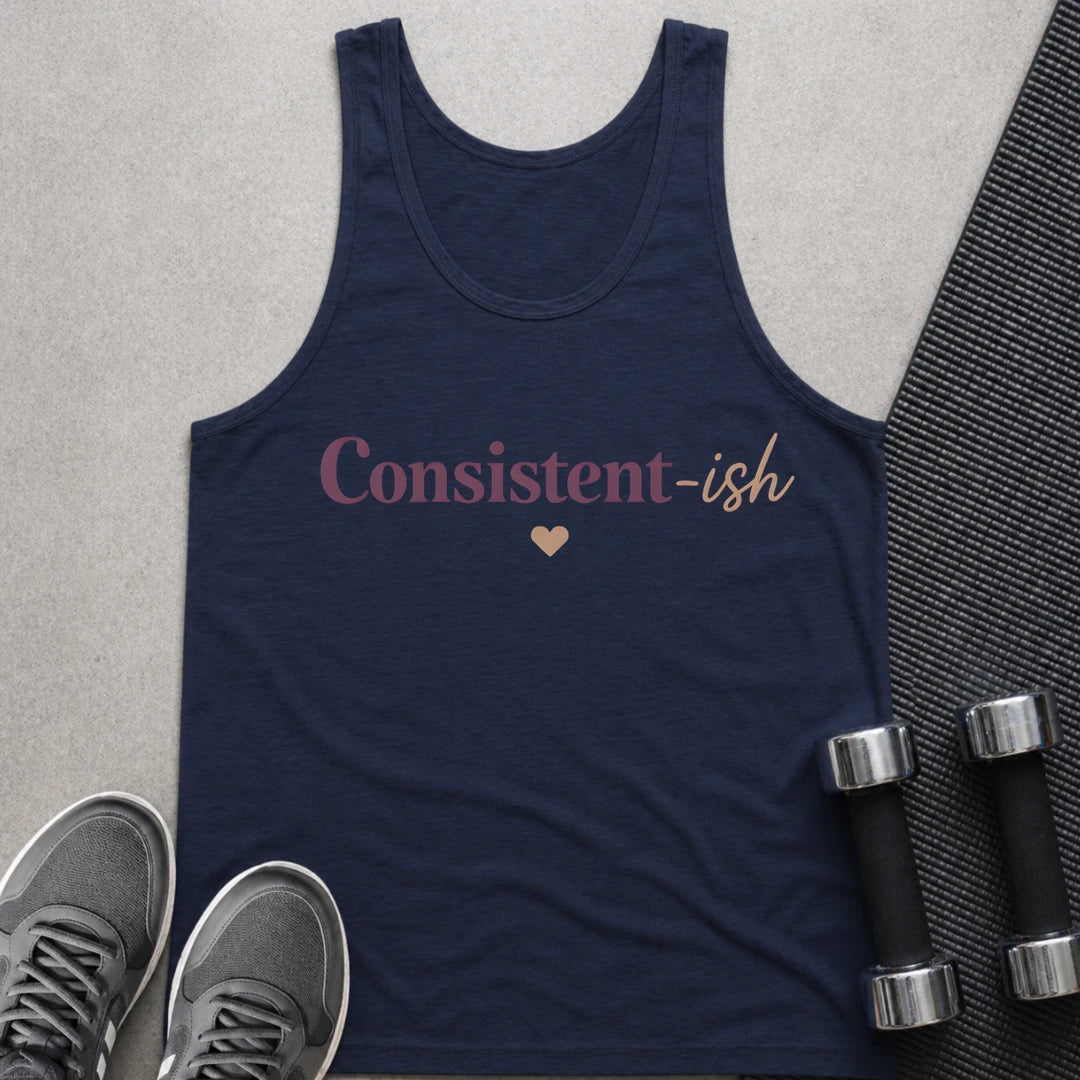 Printify Tank Top XS / Navy Consistent-ish - Tank Top