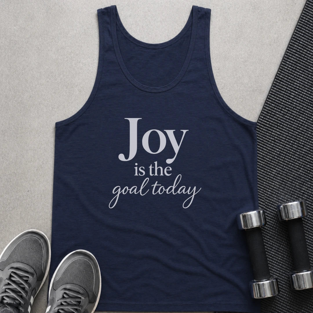 Printify Tank Top XS / Navy Joy Is The Goal  - Tank Top
