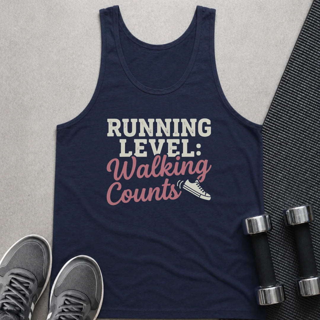 Printify Tank Top XS / Navy Running Level: - Tank Top