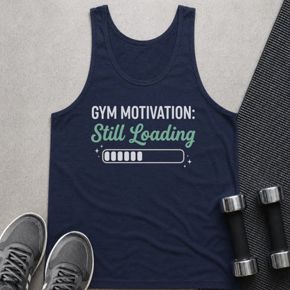 Printify Tank Top XS / Navy Gym Motivation - Tank Top