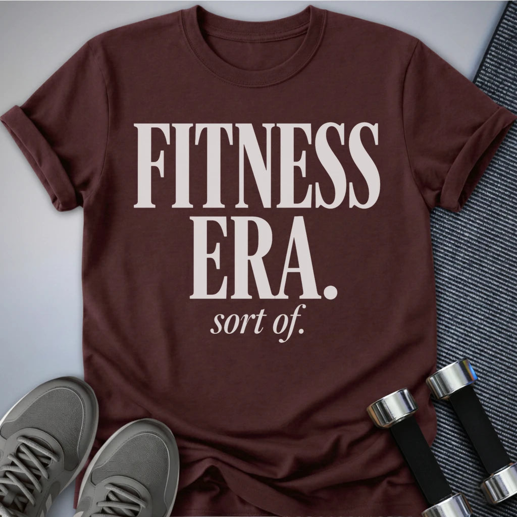 Printify T-Shirt S / Maroon Fitness Era T-Shirt